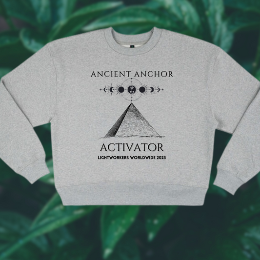 Ancient Anchor Activator Sweatshirt - Great Pyramid Pluto in Aquarius (Grey)