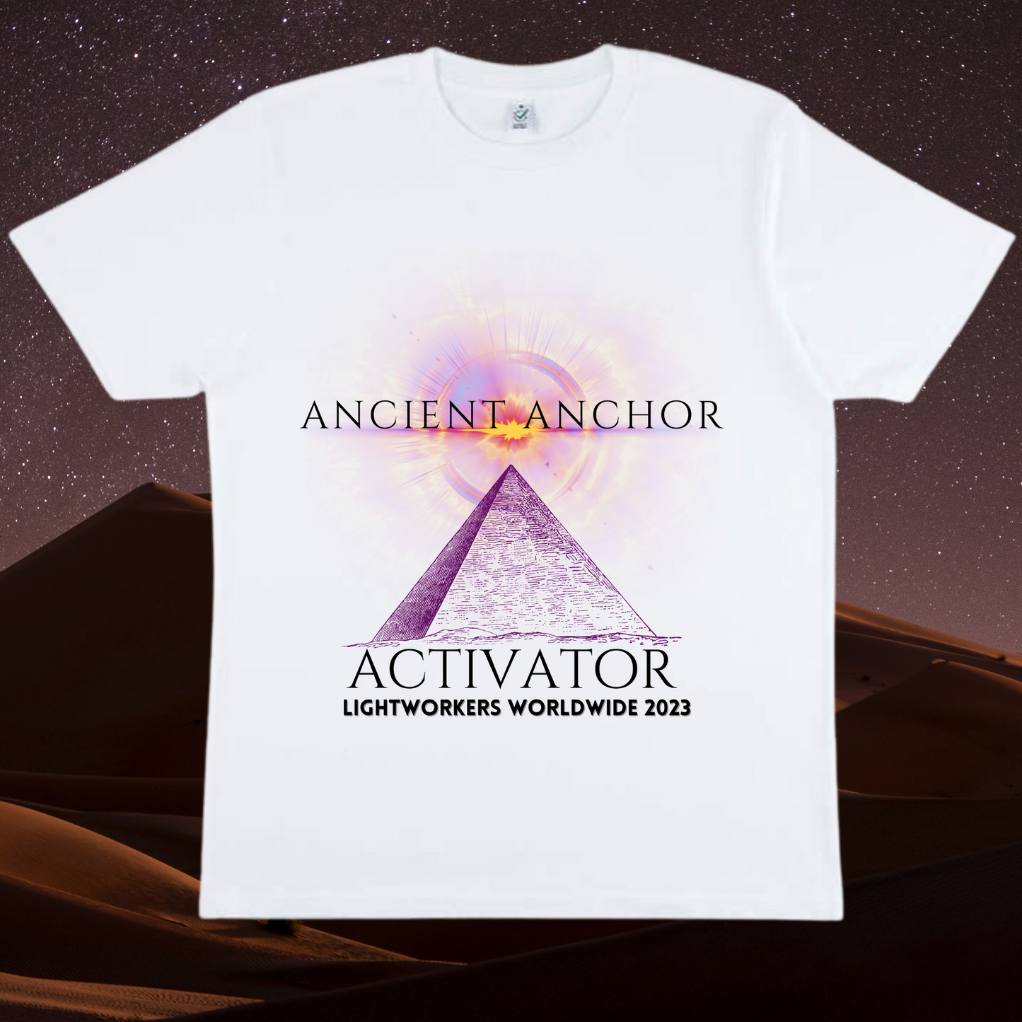 Ancient Anchor Activator T-Shirt - Great Pyramid in Evening