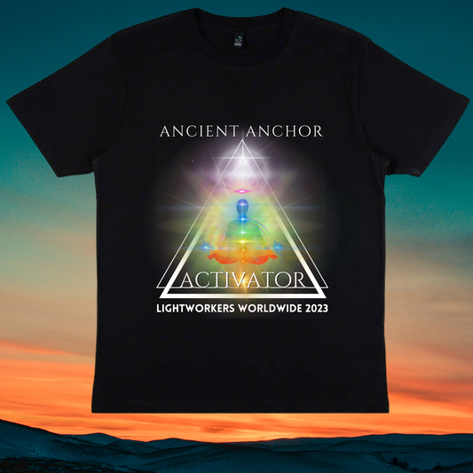 Ancient Anchor Activator T-Shirt - Great Pyramid Chakra at Night